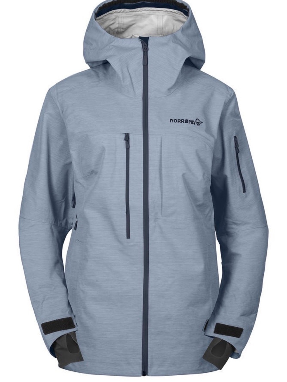 Norrona Slate Blue Hooded Gortex Jacket Size Small